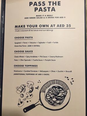 Pasta at Moreish in Dubai