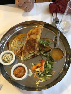 Vegan flatbread main ⭐️⭐️⭐️⭐️⭐️ at The Ambrette in Margate