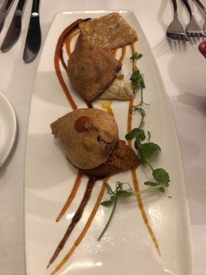 Veg trio starter  at The Ambrette in Margate