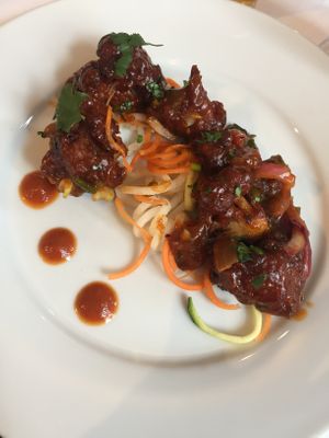 cauliflower bits in spicy sauce at The Ambrette in Margate