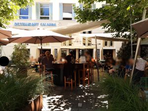 Outdoor seating at Calanda in Chur