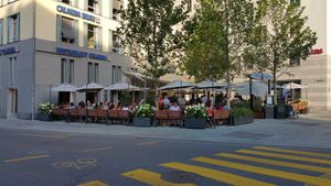 Outdoor seating at Calanda in Chur