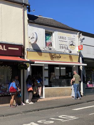 Gino’s is popular so expect a short wait (it’s worth it!)  at Gino's Fryer  in Largs