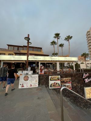 If coming from Mundos, go furthur to the beach and you will see this sign  at Monica in Tenerife