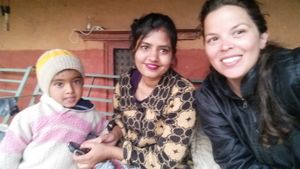 ...ok... selfie! at Mountain View Eco Farm in Lekhnath