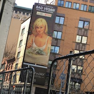 Billboard across the street from Sweetgreen😄 (she isn't really a vegan, anyway) at sweetgreen - NoMad in New York City
