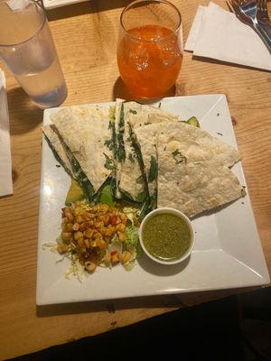 Vegan quesadillas   at Frescana Mexican Bistro in South Lake Tahoe