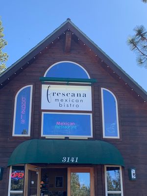 An outside view at Frescana Mexican Bistro in South Lake Tahoe
