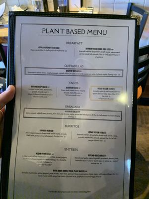 Menu 4 at Frescana Mexican Bistro in South Lake Tahoe