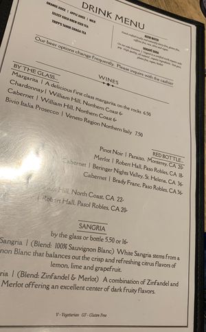 Menu 6 at Frescana Mexican Bistro in South Lake Tahoe