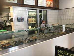 Assembly line counter at sweetgreen - Columbia in New York City