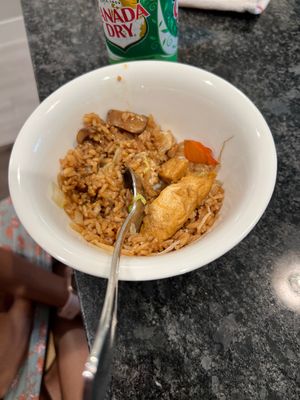 Bean curd and fried rice  at Taste of Asia in Orlando