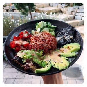 Ahi 'Tuna' Poke Bowl with House Sauce  at Prana Center in Da Lat