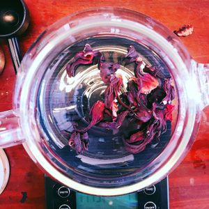 Hibiscus tea at Prana Center in Da Lat
