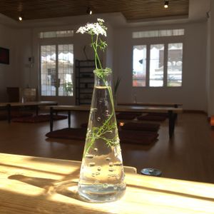 Inside decor at Prana Center in Da Lat