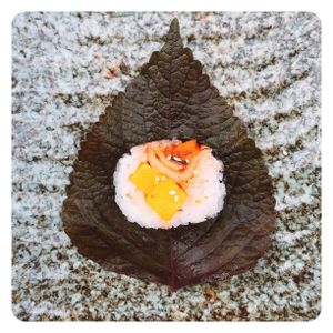 Mango and Kimchi Sushi Special at Prana Center in Da Lat