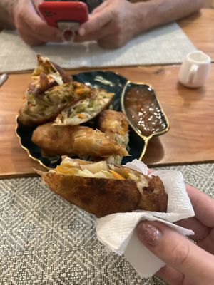 Deep fried Spring Rolls (can’t remember the name of them) they’re massive and a meal in themselves)  at Le Voyage in Coron