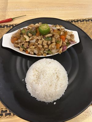 Cashew tofu, was so good I brought it 3 times   at Le Voyage in Coron