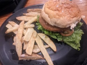 Vegan Tofu "Big Mac" at Le Voyage in Coron