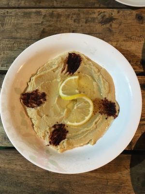 Hummus w/ pitta (not in the photo)  at Le Voyage in Coron
