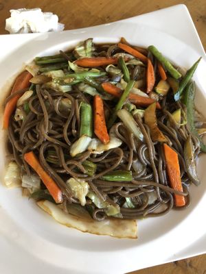 Soba noodle stir fry  at Le Voyage in Coron