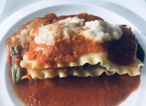 Lasagna at Le Voyage in Coron