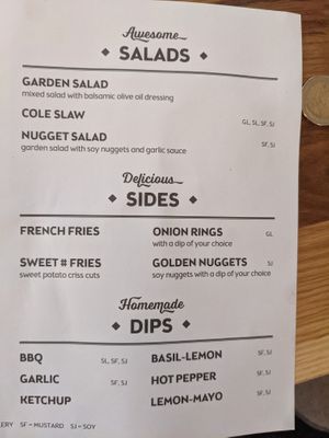 Menu 2 at Swing Kitchen - Georgenstraße in Berlin