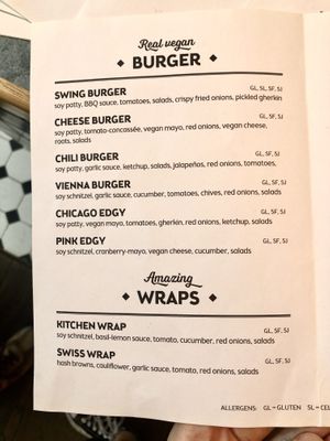 menu  at Swing Kitchen - Georgenstraße in Berlin