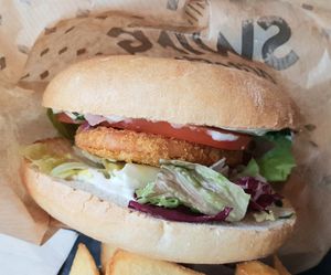 Vienna burger at Swing Kitchen - Georgenstraße in Berlin