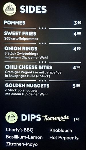 sides and dips at Swing Kitchen - Georgenstraße in Berlin