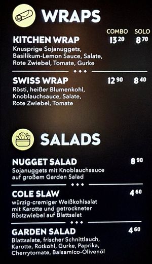 wraps and salads at Swing Kitchen - Georgenstraße in Berlin