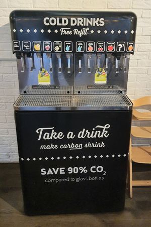 soda fountain at Swing Kitchen - Georgenstraße in Berlin