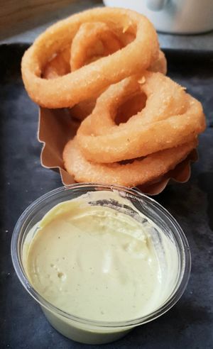 Basil lemon dip #Veganuary at Swing Kitchen - Georgenstraße in Berlin