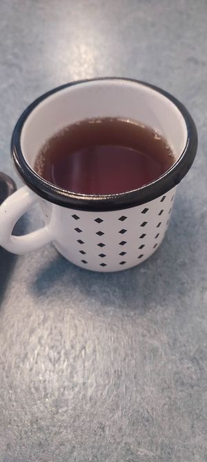 Cup with Raspberry Soda at Swing Kitchen - Georgenstraße in Berlin