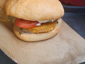 Vienna burger at Swing Kitchen - Georgenstraße in Berlin