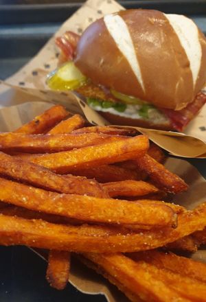 sweet potato fries at Swing Kitchen - Georgenstraße in Berlin