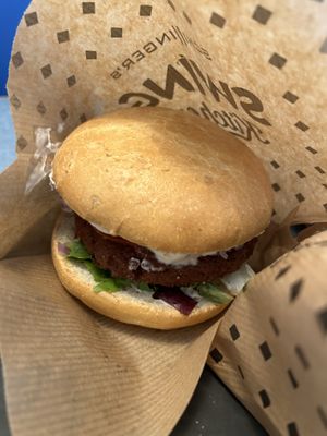 Chili burger  at Swing Kitchen - Georgenstraße in Berlin