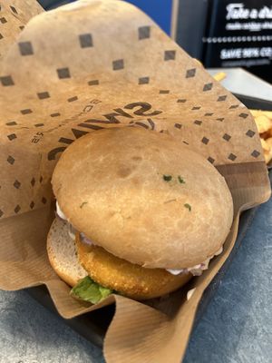 Vienna burgerr  at Swing Kitchen - Georgenstraße in Berlin