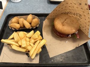 Bacon burger menu.  at Swing Kitchen - Georgenstraße in Berlin