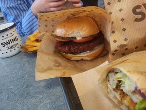 Bacon burger at Swing Kitchen - Georgenstraße in Berlin