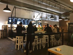 A cosy place to stay for a while and have really good food! at Swing Kitchen - Georgenstraße in Berlin