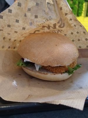 schnitzel burger at Swing Kitchen - Georgenstraße in Berlin