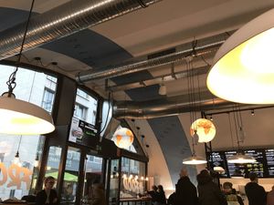 in restaurant at Swing Kitchen - Georgenstraße in Berlin