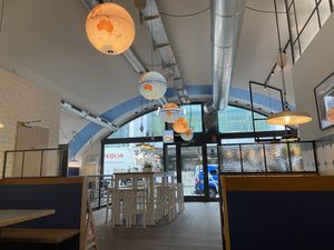 Empty at opening time (11 am)  at Swing Kitchen - Georgenstraße in Berlin