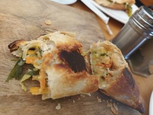 Vegan empanada at Pit Stop in Copacabana