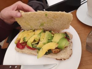 Vegan sandwich at Pit Stop in Copacabana