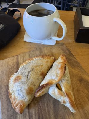 Empanadas veganas  at Pit Stop in Copacabana