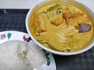 Curry vegetables at Ying Garden Vegetarian 颖园素食 in Central Singapore