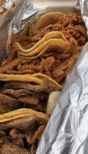 Fajita & Al pastor tacos at Nissi Vegan in Austin