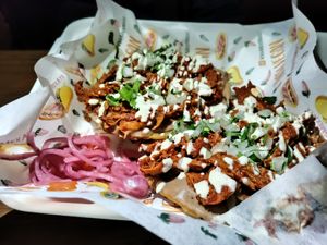 Tostadas at Nissi Vegan in Austin